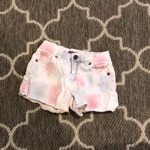 Kids Jean shorts tie die